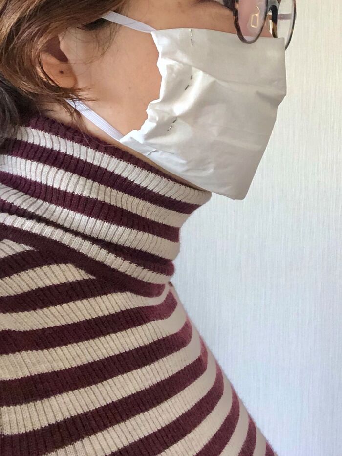 いざという時に!簡単!キッチンペーパーでマスク