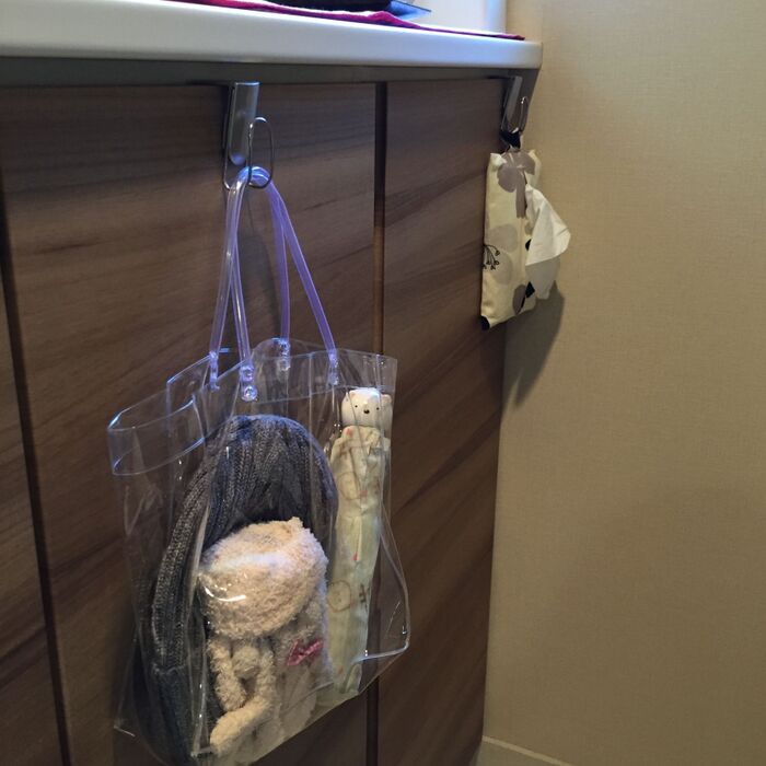 透明バッグは大活躍!