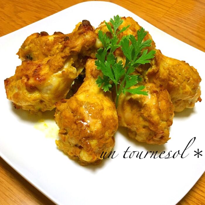 【娘ちゃん大好きレシピ】漬けて焼くだけの手抜きレシピ‼やわらかタンドリーチキン
