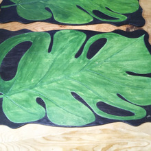 100均PPシートを使って…木製ランチョンマットがお皿に変身!