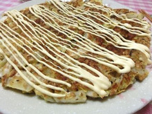 ゆかりマヨが美味すぎ♪ 片栗粉で白菜だけのゆかりお好み焼き