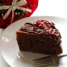 ミックス粉で!炊飯器で簡単!美味しい♡フランポワーズ×ラム酒レーズンがけいちじくチョコケーキ♪