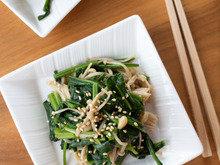 『ほうれん草とえのきのやみつきナムル』簡単!お弁当にも。