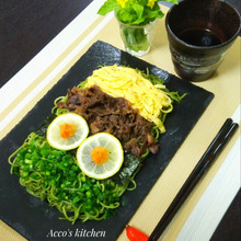 DAISOのプレートで『山口名物 瓦そば』をコーデ♡