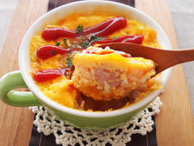 マグカップごはんレシピ「マグカップオムライス」