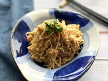 我が家の定番!えのきの明太バター炒め