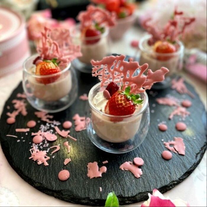 自分へのご褒美バレンタイン!とろけるくちどけピンクピンクなルビーチョコムース