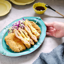 【レシピ・料理のコツ】楽チン衣つけで揚げ物を楽しく!【とろ〜りチーズinとんかつ】