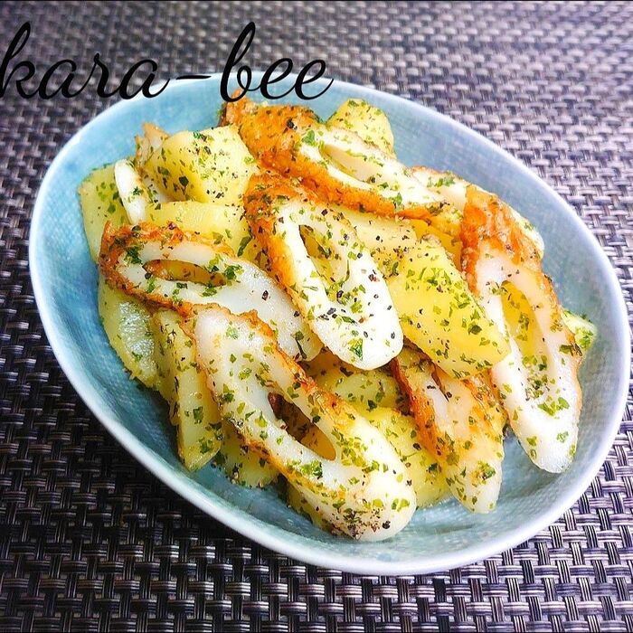 レンジで時短♪簡単節約!のり塩マヨちくじゃが