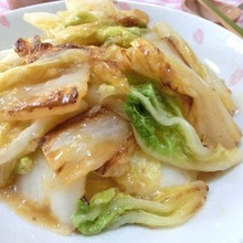 うまみがギュッ♪ ちょい干し白菜の生姜焼き