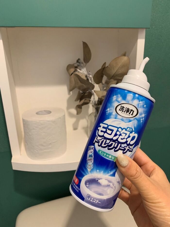 トイレ掃除に「モコ泡わ」を使えば、時短掃除に!