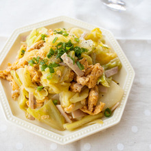 『キャベツと炒り卵の中華風和え』簡単。お弁当にも!