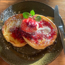 イングリッシュマフィンでフレンチトースト