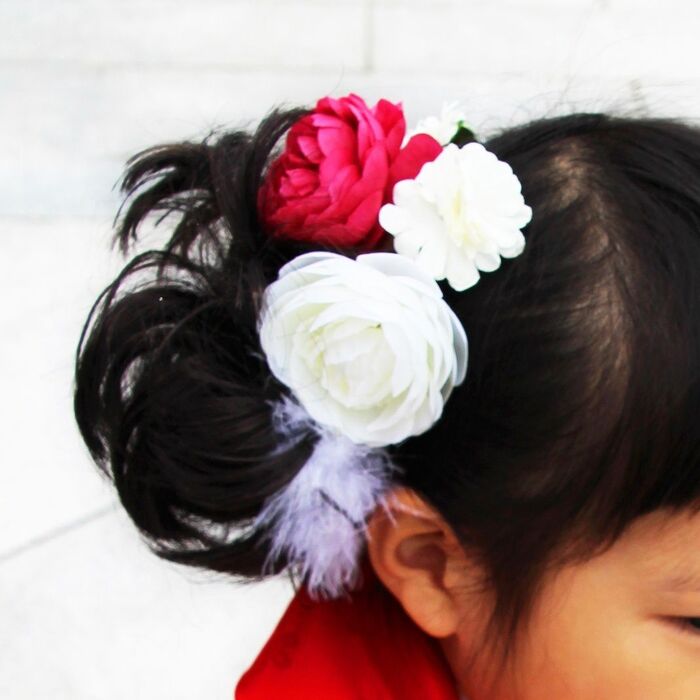 100均材料で簡単5分!子供ヘア節句七五三卒園入学結婚式もおすすめ