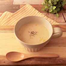 お腹大満足~玄米入りコーンスープ