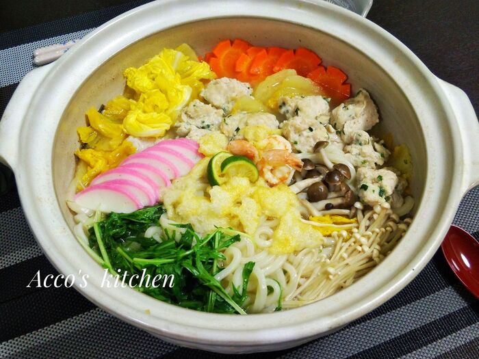 ⑦うどんすき完成