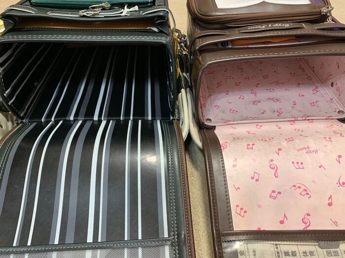 姉弟のランドセルの容量の差がすごい