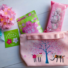 カルディ♡桜香る緑茶とクッキーのミニバッグ♡