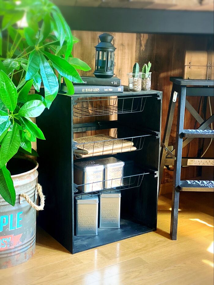 【ALLダイソー】カット不要!簡単に作れちゃう大容量な棚