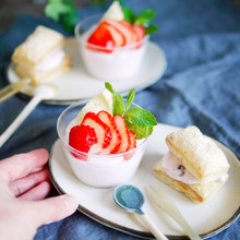 フワッフワ♡超簡単で幸せおうちスイーツ【フルーチェムースアレンジ】パフェ&ミルフィーユ