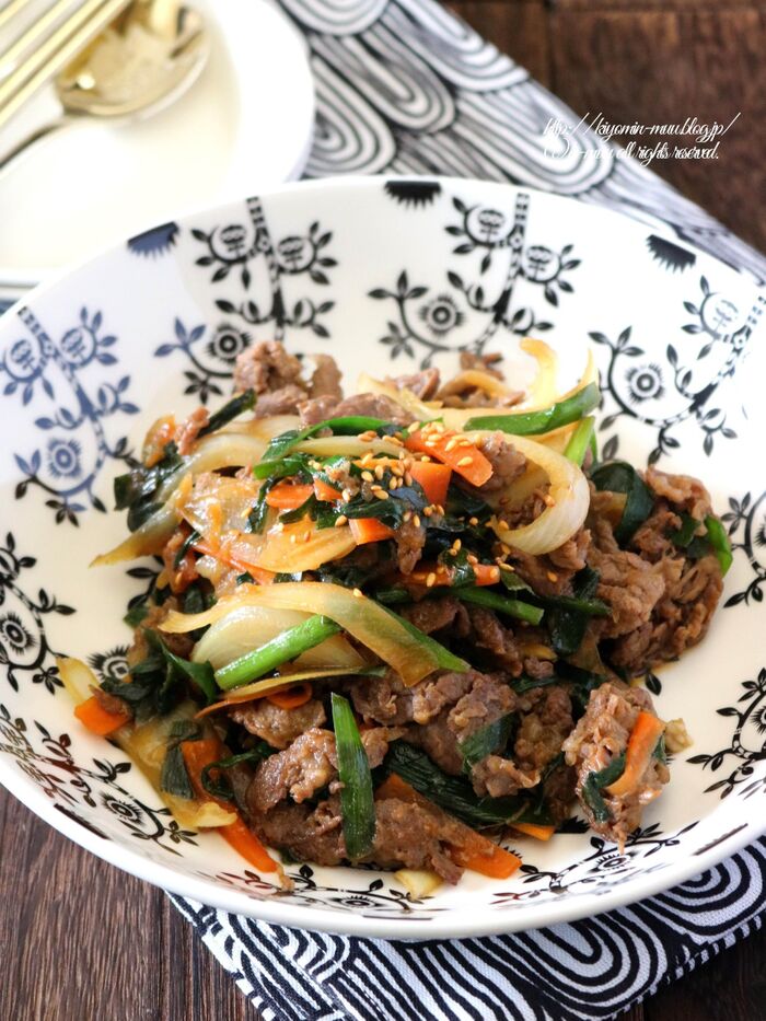 混ぜて焼くだけ!ボリューム満点、プルコギ