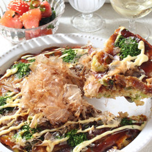 玄米のお好み焼き