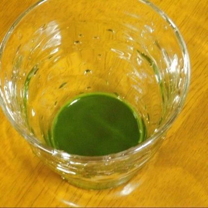 2-① 抹茶ソーダフロートを作る