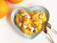 甘夏とモッツァレラ、ローズマリーのサラダ