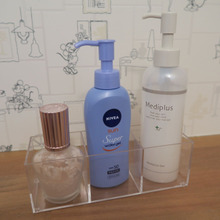 メイク用品収納にピッタリ。奥行き7㎝以下の浅い収納・ダイソーのCube Case