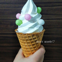 お家で作ろう♬1分でできる可愛いスイーツ♡おいりソフト♡