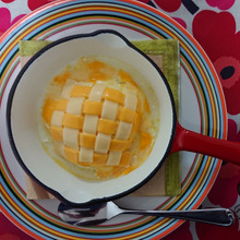 ナチュラル豆腐のダミエな・・・・2種チーズ焼き