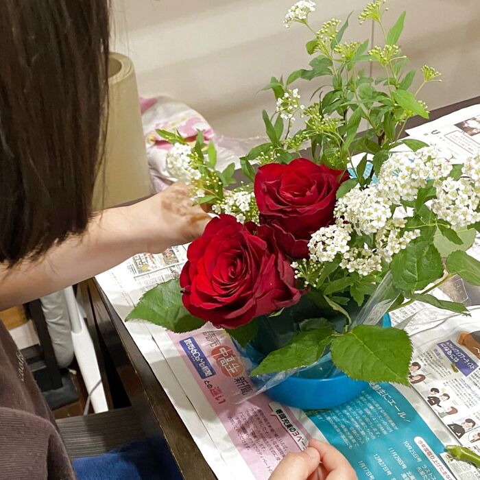 頑張れ花農家さん!休校の時間で花活🌸