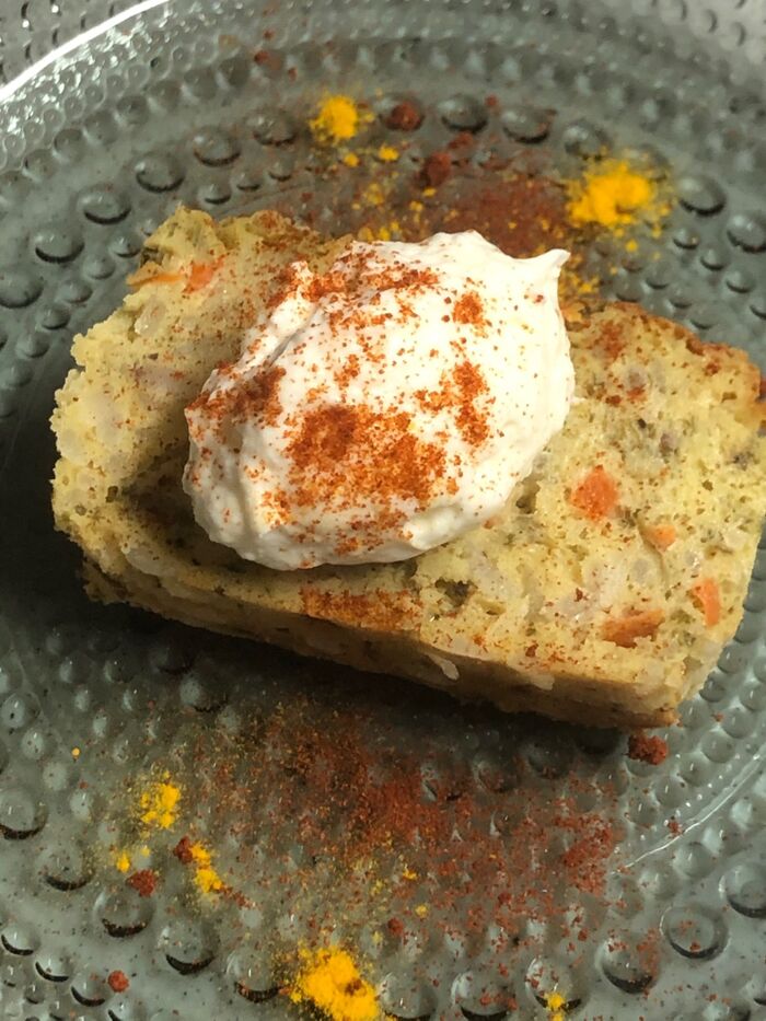 玄米ご飯のケークサレ