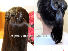 【くるりんぱ】2回でリボンヘアー♡ゴムだけ簡単アレンジ♪