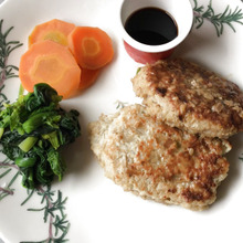 ぱくぱく⭐︎ごはんバーグ