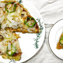 かりモチ❤︎玄米ピザ