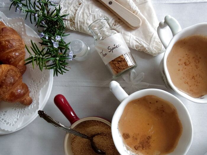 自分好みにスパイスをブレンド。 少し寒い朝はマサラ・チャイで☕️😌