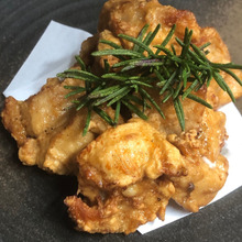 玄米粉で鶏肉のから揚げ