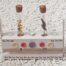 お部屋に春が来ました! ミモザとラベンダーを試験管に詰め込んで、、、かわいい~~(^^)(^^)