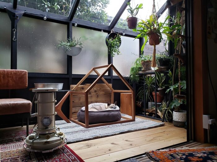 ケージ嫌いの愛犬のために作ったもの。