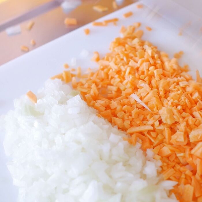 野菜をみじん切りに〜