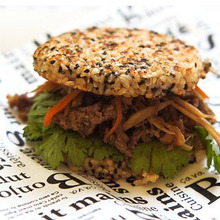 追い醤油が決め手★病みつき焼き玄米バーガー♡焼肉ときんぴらごぼう