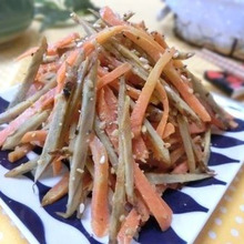 お箸が止まらない♪ ごぼうと人参のマヨきんぴら