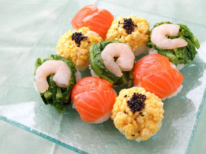 【くらし薬膳】元気と潤いチャージ♪春の気分UP★3色ミニてまり寿司~春の薬膳