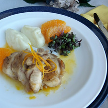 チキンのオレンジ煮 ~オレンジソース添え~