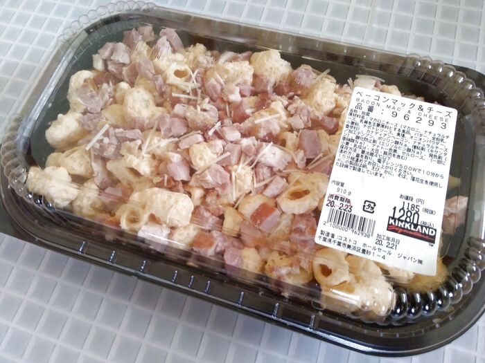 コストコで楽しむ「ベーコンマック&チーズ」