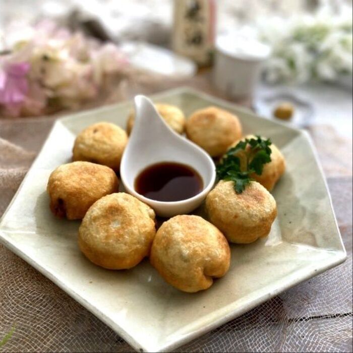 揚げるからおいしい~手作りにらまんじゅう