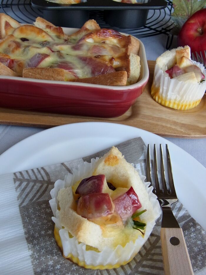 パンDEお手軽♪りんご🍎のキッシュ