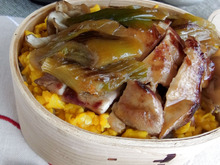 舞茸とママレードで柔らか効果!「焼鳥風 親子丼弁当」