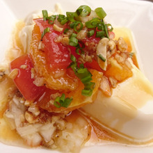 オレンジ&トマトの爽やかソース♪うまうま🎵冷奴